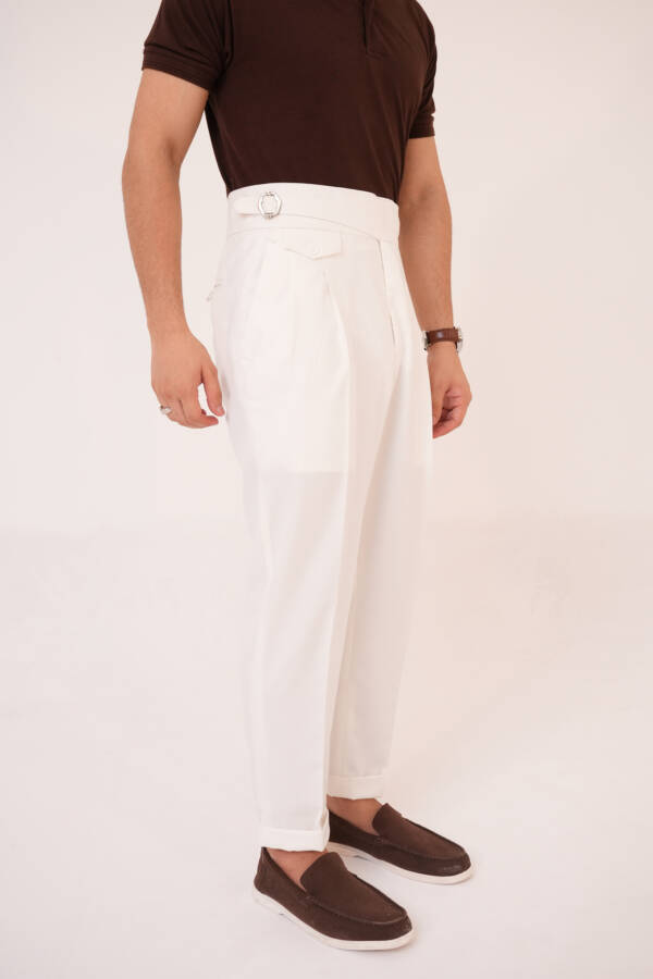Classic Gurkha Pant (Off White)