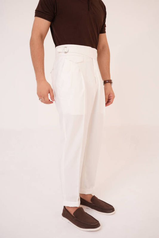Classic Gurkha Pant (Off White)